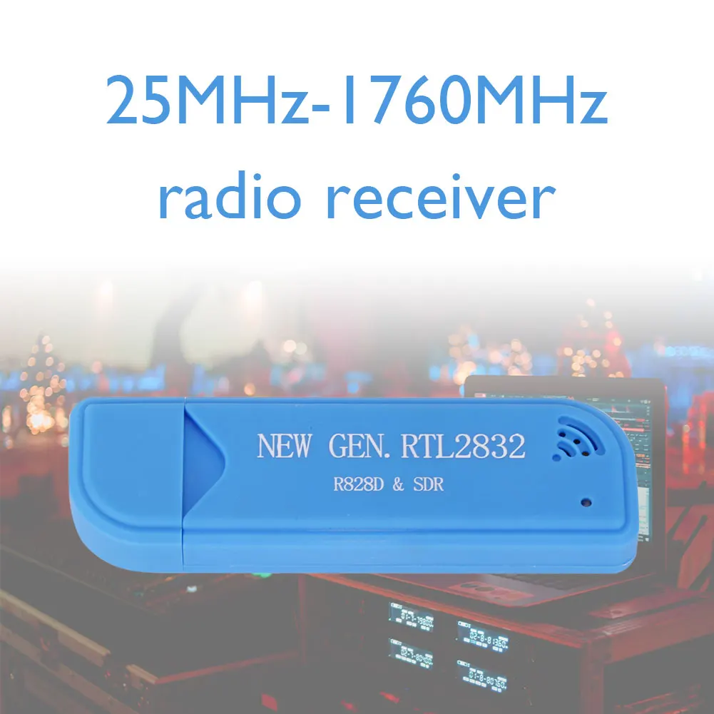 USB 2.0 TV Receiver DAB FM RTL2832U R828D SDR RTL A300U 25MHz-1760MHz Receiving Frequency Tuner Dongle Stick with Antenna