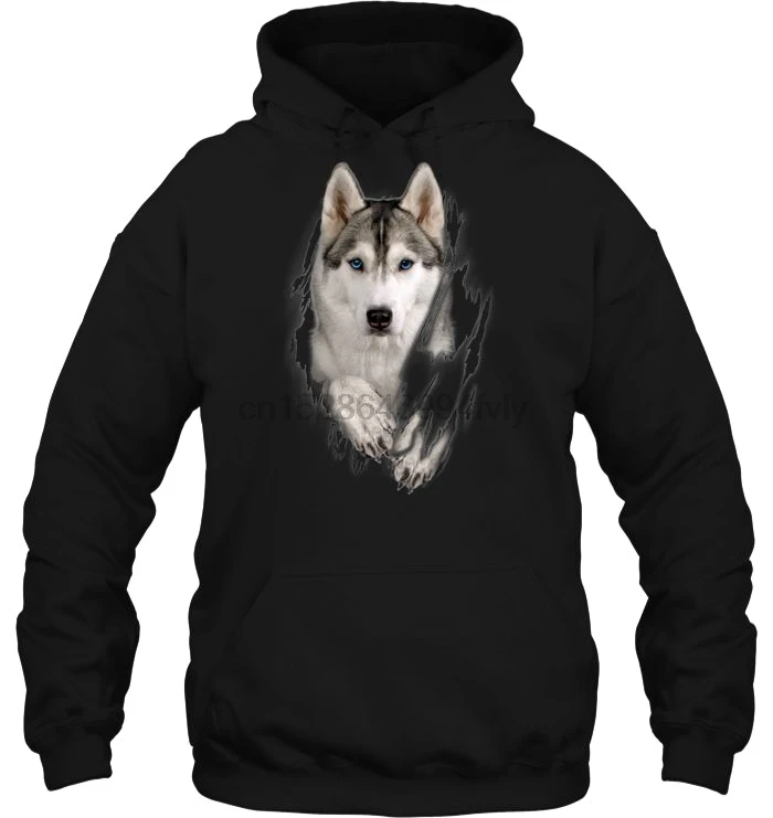 Мужская толстовка с капюшоном Siberian Husky Inside Me женская уличная одежда