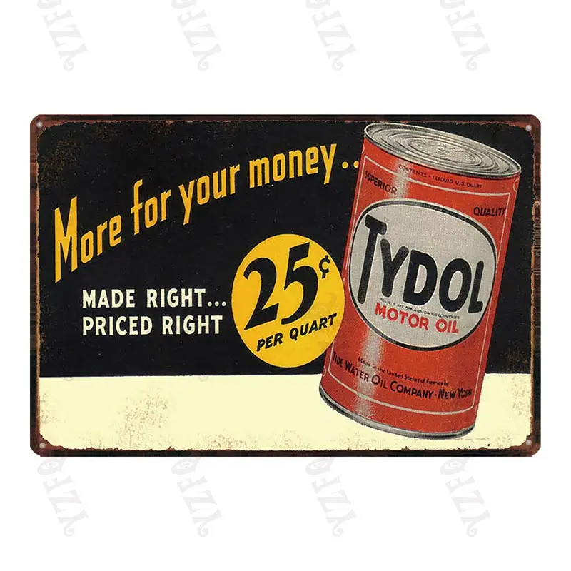 DU-4112 Vintage Motor Oil Metal Sign Lion Tin Plate Wall Bar Home Art Garage Gas Station Car Decor Cuadros 30X20CM DU-4106A - Color: DU-4112