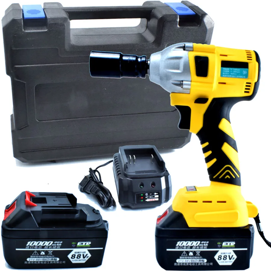 

Cheapest 10000Amh Brushless Cordless Electric Wrench Impact Socket Wrench Li Battery Hand Drill Hammer Power Tool Set