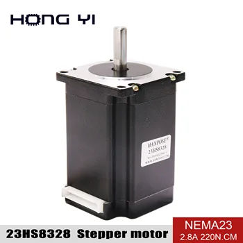 

Nema23 Stepper Motor 83mm 2.8A 2.2N.m 57 motor 23hs8328 315 Oz-in for 3D printer CNC engraving milling machine