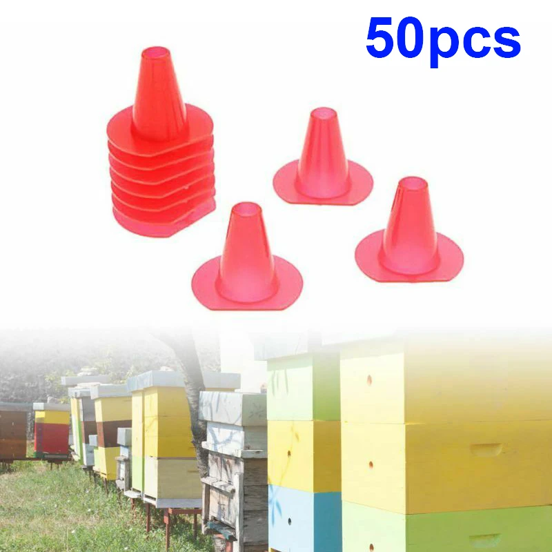 Оборудование Пчеловодство Конус 50 шт Пластиковые спасательные устройства двери улей ворота