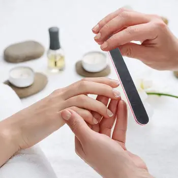 Billig 12 Stücke Set Professionelle Nagel Buffer Set Stahl Push Schleifpapier Schlank Set Datei Nagel Werkzeuge Werkzeug Kit Salon Curve Maniküre Kunst Nagel X4U5