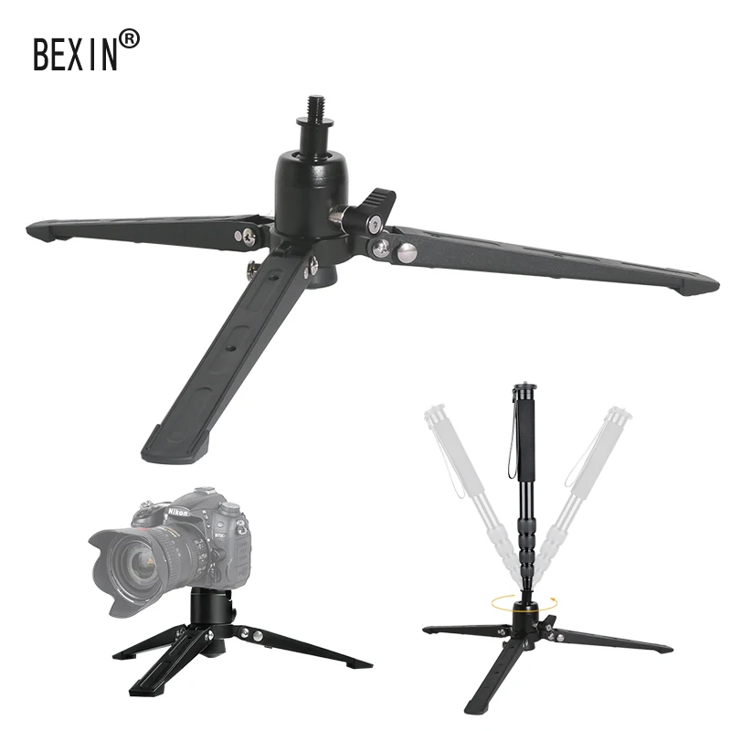 

Universal Mini Three Feet With Stabilizers Photography Monopod Accessories Base Monopod Stand Tripod Leg Supports For Monopod