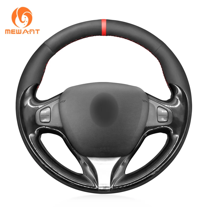 

MEWANT черный замшевый автомобильный чехол на руль для Renault Clio 4 Captur Renault Samsung QM3 2012 2013 2014-2015 2016