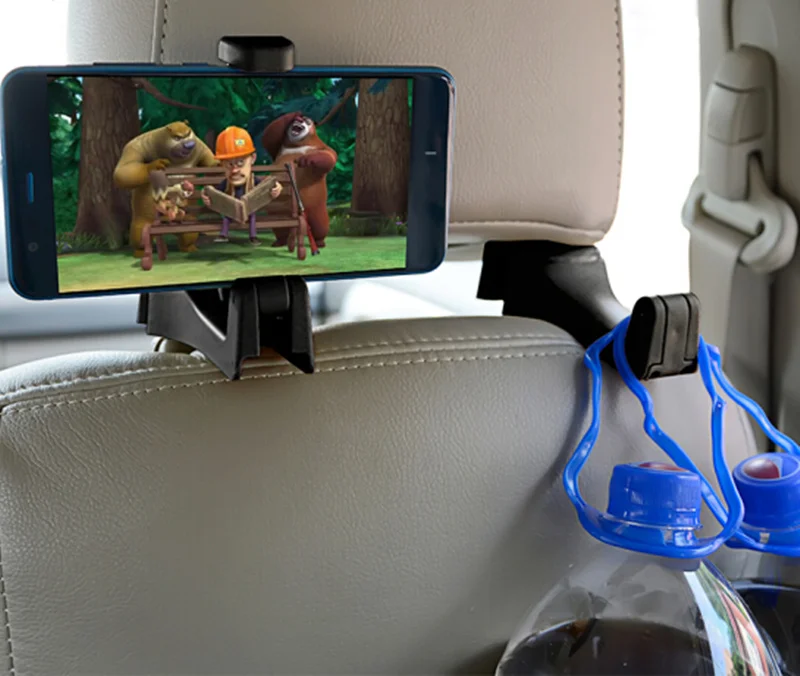 

2019 The New 1PCS Car Headrest Hook Phone Holder Seat Back Hanger For Mercedes Benz W205 W203 A/B/C/E/S/GLC/GLK/GLE W213 W211