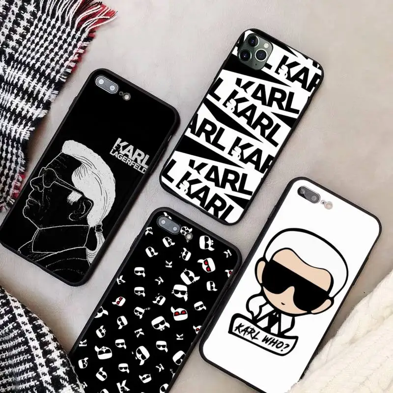 Известный бренд дизайнер KARLs Чехол для мобильного телефона iphone 11 PRO MAX X XS XR 4S 5S 6S 7 8