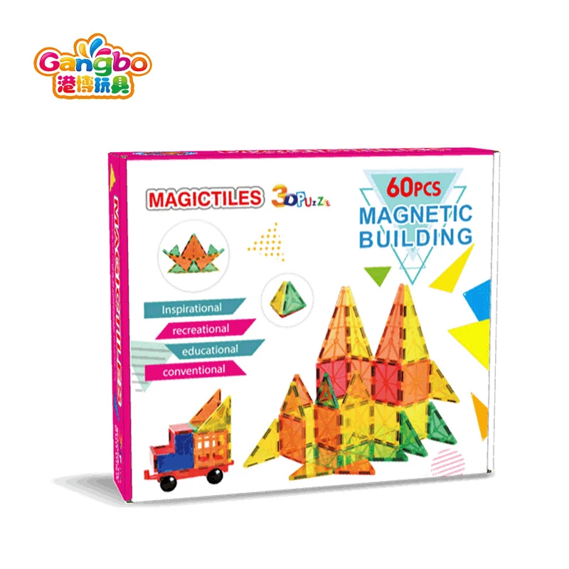 

Bo New Style DIY Building Blocks Fight Inserted Magnetic Transparent Sheet CHILDREN'S Toy Science Educational Magnetic Color Win