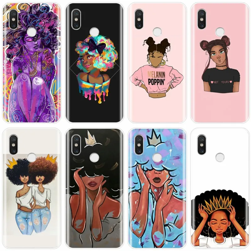Модный силиконовый чехол для телефона в африканском стиле девочек xioami 4 4S 5 5S 6 8 9 10