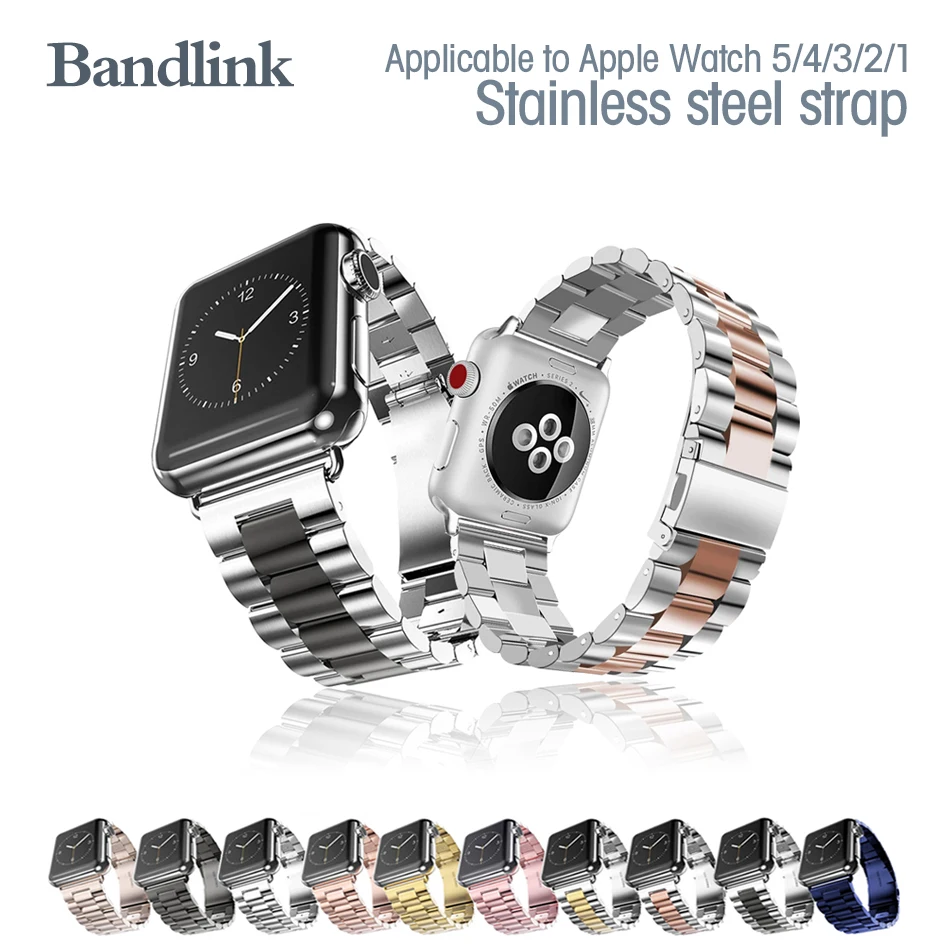

Stainless Steel Strap for Apple watch 5/4/3/2/1 38MM 40MM Metal Watchband for iWatch series 5/4/3/2/1 Apple Watch Band 42MM 44MM