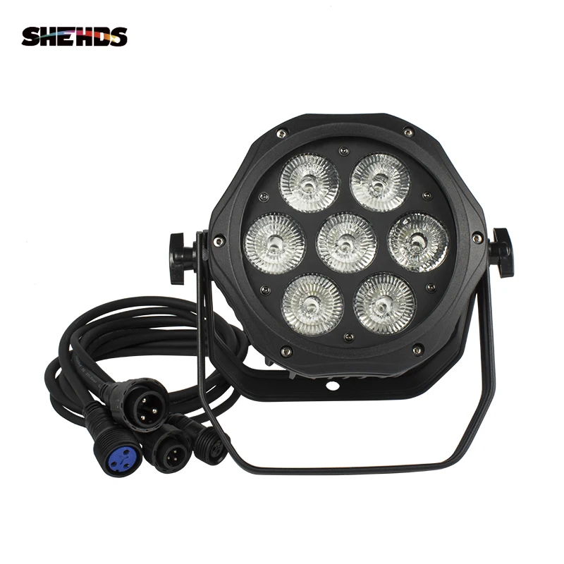 SHEHDS светодиодный Par 7x18 Вт RGBW+ uvвысокое качество водонепроницаемый светильник Открытый IP65 водонепроницаемый DMX Эффект сценический светильник s Профессиональный Сценический DJ
