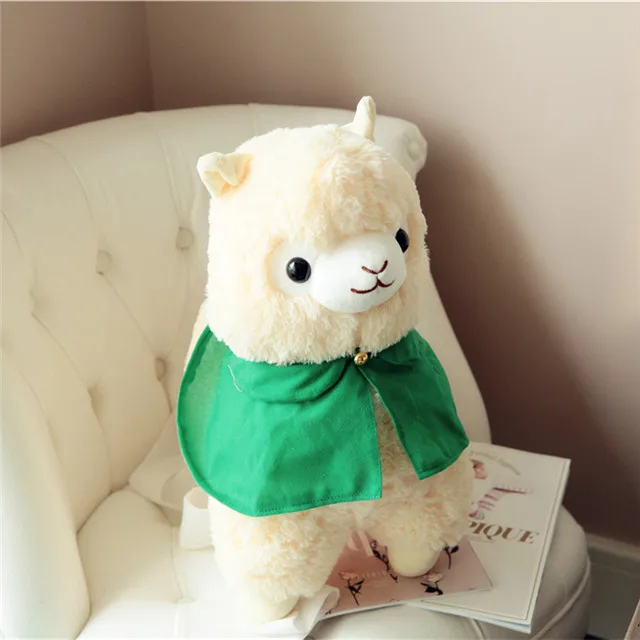35/50cm Cloak Alpaca Plush Sheep Toy Japanese Soft Plush Alpacasso Baby Plush Stuffed Animals Gifts for Kids Stuffed Pillows