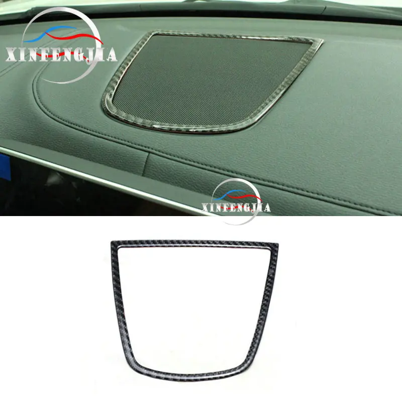 

For BMW X5 F15 14-17 & X6 F16 15-17 Carbon Fiber Center Dashboard Speaker Frame Cover Trim
