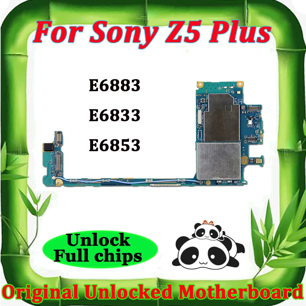 Полностью разблокированная материнская плата для sony Ericsson Xperia Z5 plus E6883 E6833 E6853 материнская плата Система Android материнская плата основные платы ОС