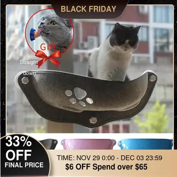 

Hot Sale Pet Hammock Beds Bearing 20kg Cat Window Lounger Suction Hammock Pet Cat Window shelf Comfortable Cat Ferret Pet Bed