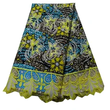 Высококачественная кружевная ткань восковой шнур кружевная ткань Африканская кружевная ткань восковой шнур кружева для женщин Свадебное платье 82901