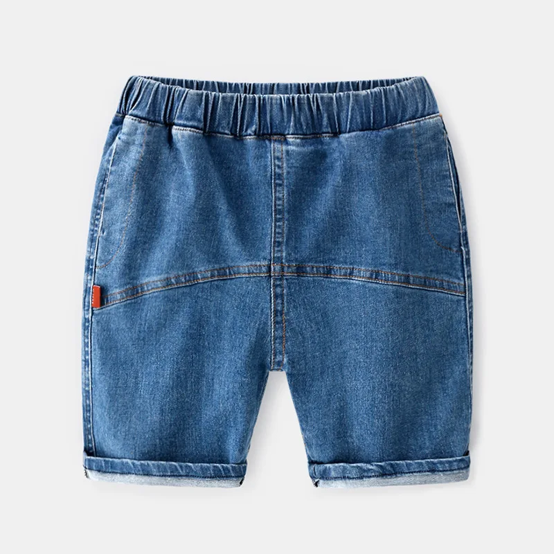 Katoofely2019 Summer New Style Childrenswear BOY'S Children INS Washing Soft Pure Cotton Denim Shorts