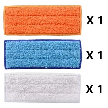 

3 Pcs Detachable Washable Wet / Dry Mop Cloth Replacement for iRobot Braava Jet 240 241 Robotic Vacuum Cleaner Spare Parts