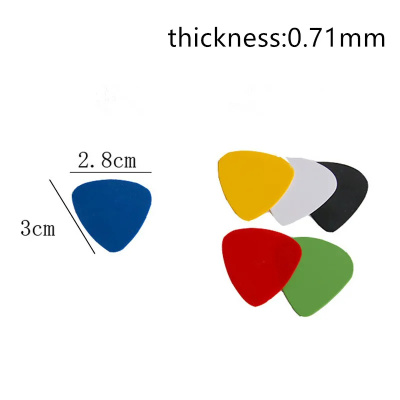 50 шт/10 шт 0,46 мм 0,71 мм 0,91 мм акустическая электрическая гитара медиаторы музыкальный инструмент Аксессуары для гитары Прямая поставка