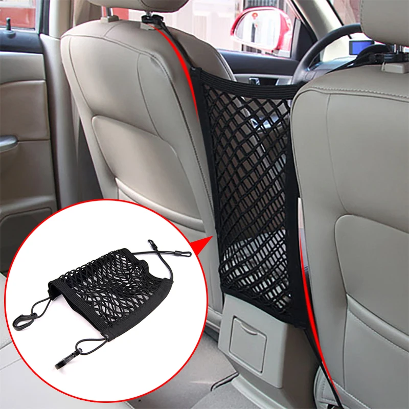 

Mesh Trunk Car Organizer Net goods Universal Storage Rear Seat Back Stowing Tidying Auto Accessories Travel Pocket Bag Network