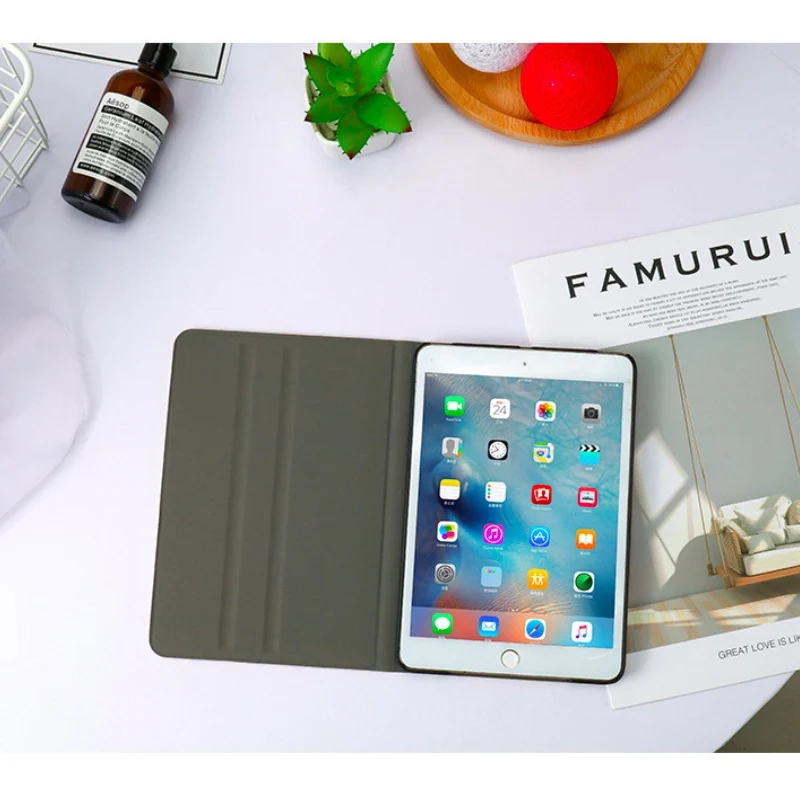 Автоматический будильник смарт-чехол с подставкой для Планшеты ipad Mini1 на возраст 2, 3, 4, 5, ipad air 2 3 pro 10,5 Мультфильм защитный чехол для ipad 2, 3, 4 18 9,7
