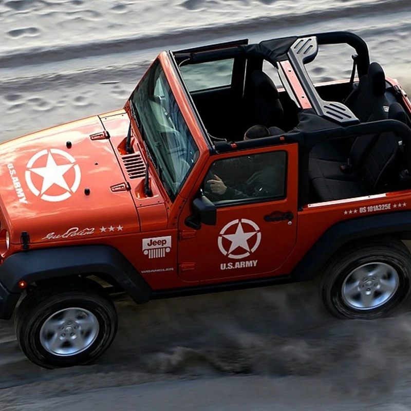 1 комплект автомобильная виниловая отражающая наклейка Noizzy для Jeep Wrangler