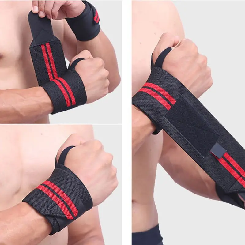 Наручный спортивный браслет поддерживающие ремни обертывания дышащий регулируемый палец пряжка тренажерный зал для обучения фитнесу штанга для выжиманий руки Carpal