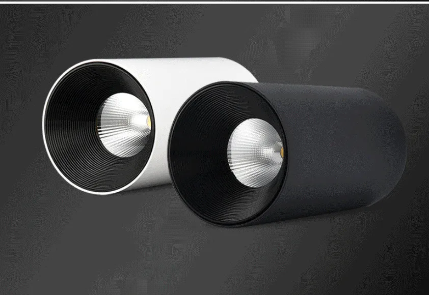 射灯-厂家直销COB明装筒灯led餐饮射灯客厅服装店背景墙过道吸顶天花灯-射灯尽_11