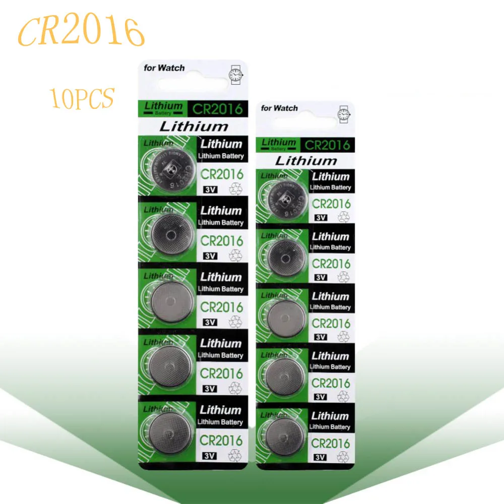 10PCS/New CR2016 Son 3v Lithium Button Cell DL2016 KCR2016 LM2016