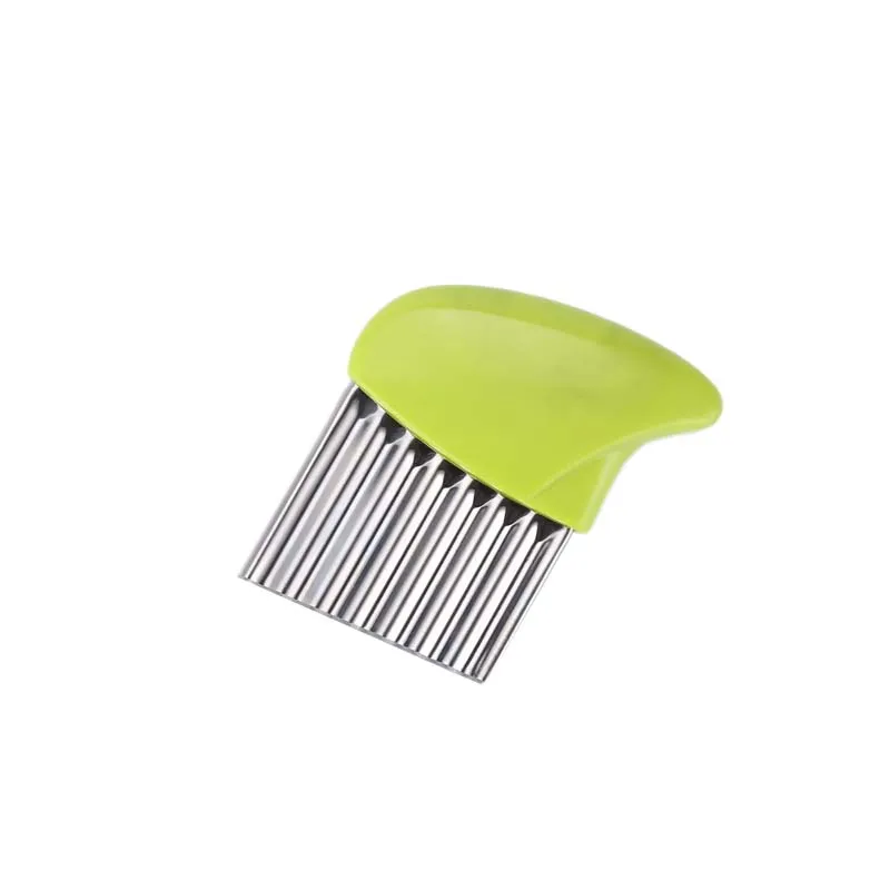 New Kitchen Tools Stainless Steel Vegetable Carrot Wavy Cutter Slicer Potato Chips Corrugated Knife Wrinkled French Fries