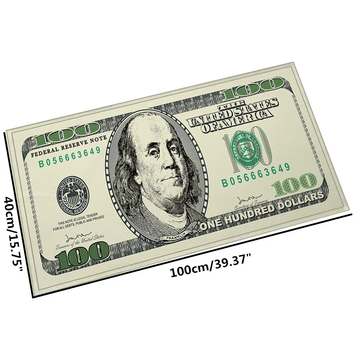 100x40 см доллар$100 не скользящий коврик для ванной комнаты кухонный Коврик для пола коллекция