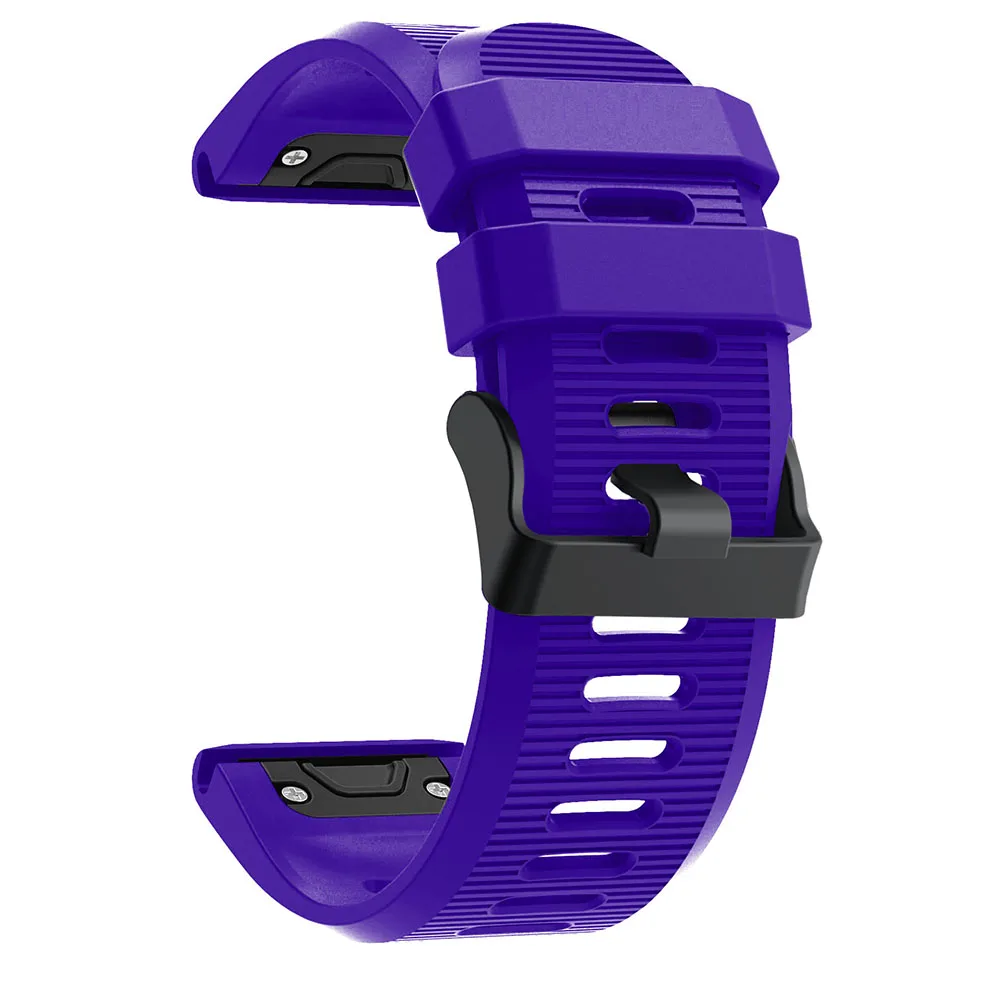 BEHUA спортивный силиконовый быстросъемный ремешок для Garmin Fenix 5X Fenix 3 Fenix 3 HR замена Easyfit браслет ремешок - Цвет ремешка: Purple