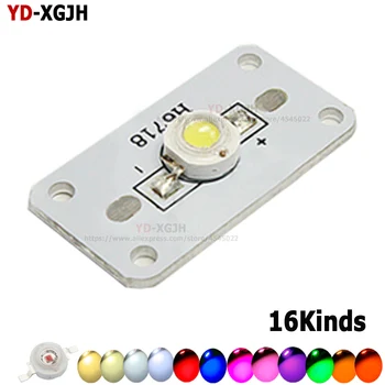 

Hot 10 stücke 1 Watt High Power warmes weißes/kühles weißes/natürliches weiß/rot/grün/Blau/königsblau FÜHRTE platine