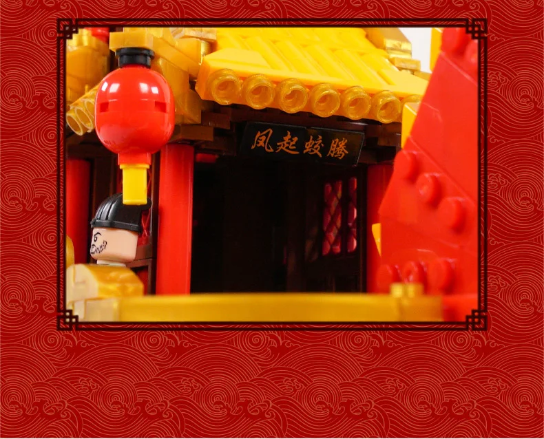 DHL Xingbao лодка в китайском стиле строительные блоки Королевского дракона лодка модель корабля Дракон лодка в Китае DIY образовательный подарок