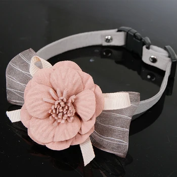 

3D Necklace Small Medium Gift Pet Collar Soft With Flowers Lovely Durable Puppy Safe Elegant Adjustable Decoration Dog Cat