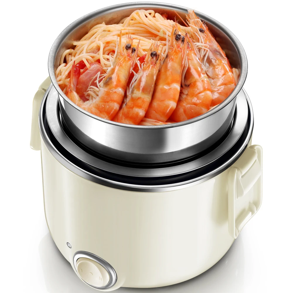 

3 Layer Portable Electric Lunch Box 2 Gear High Quality Stainless Steel Mini Rice Cook Steamer Multi Cooker Box Container