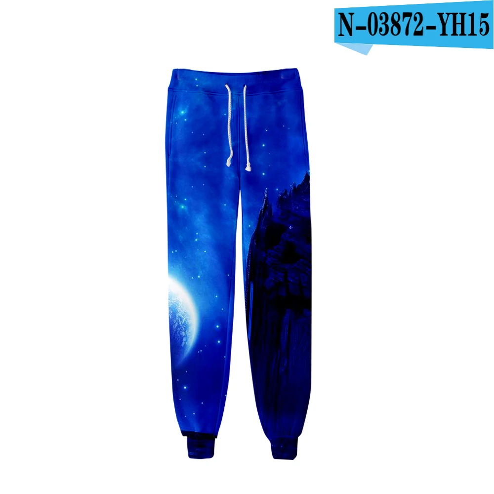 Kpop Хэллоуин 3D печатных Jogger брюки для женщин/Мужская модная уличная одежда длинные брюки Горячая Распродажа модные спортивные брюки - Цвет: Небесно-голубой