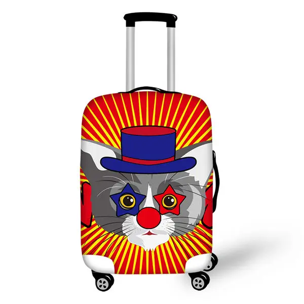 ELVISWORDS защитный чехол для чемодана с рисунком животных из мультфильма эластичный пылезащитный чехол для багажа водонепроницаемые аксессуары для путешествий - Цвет: CDWX1425LMS