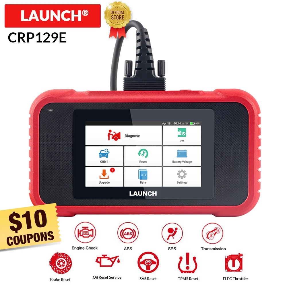 LAUNCH x431 CRP129E OBD2 автомобильный сканер ENG ABS SRS диагностический инструмент EPB масло SAS ETS TMPS функции сброса PK crp123 CRP129x|Считыватели кодов и сканеры| | АлиЭкспресс