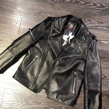 Billig Schaffell Damen Frauen Echte Echtem Lammfell Leder Jacke