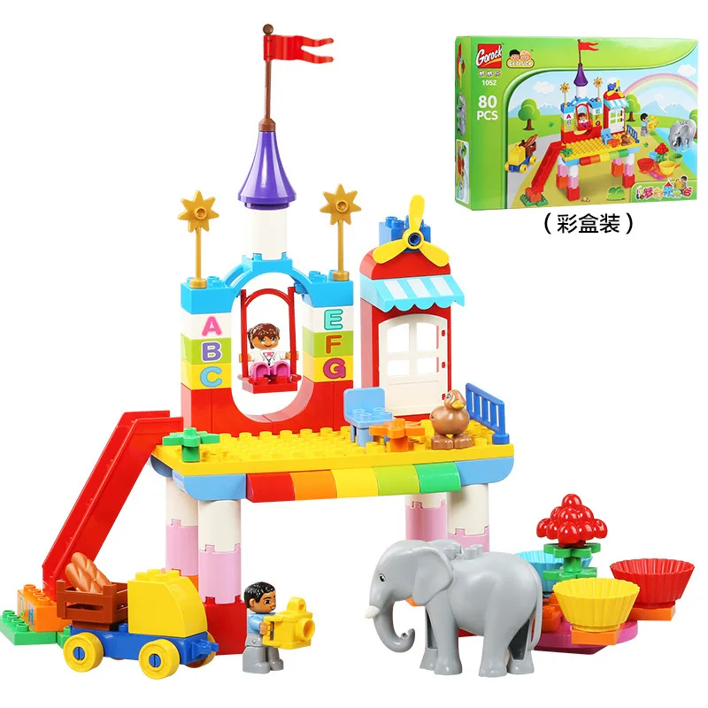 

Dreamy Happy Valley Scene Educational Toy Princess Music Children Large Particles ENLIGHTEN Assembled Theme Building Blocks