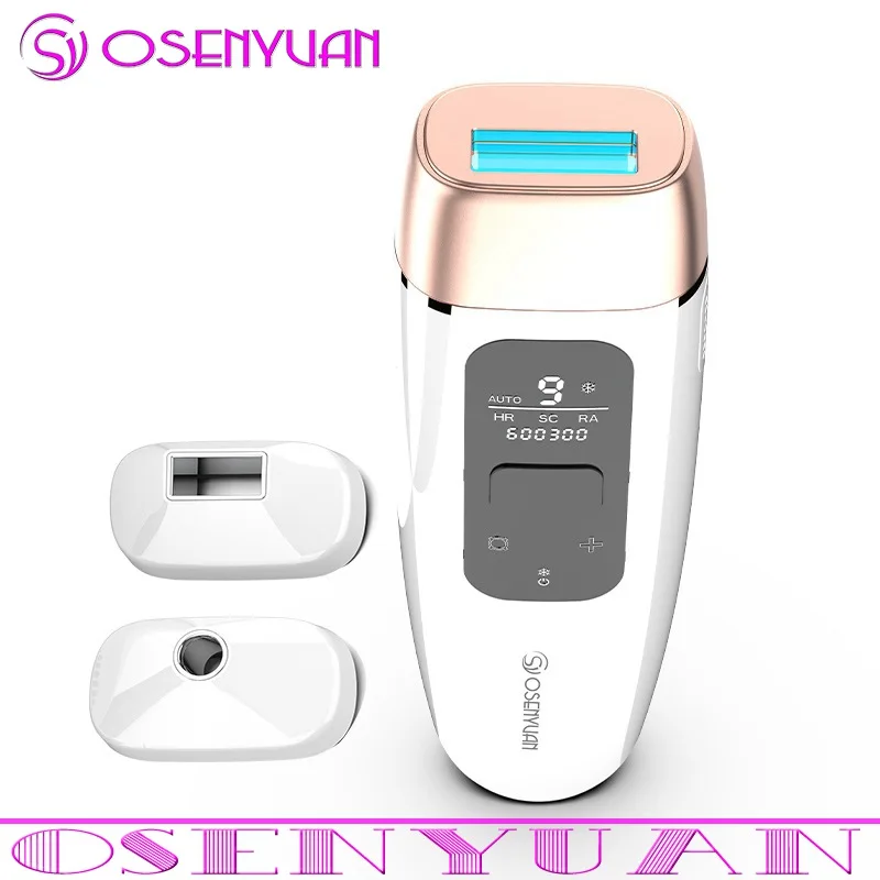 

Osenyuan 4in1 Female Depilator ICE COOL Hair Removal LCD Machine Laser Permanent Bikini Trimmer Electric Depilador a Laser