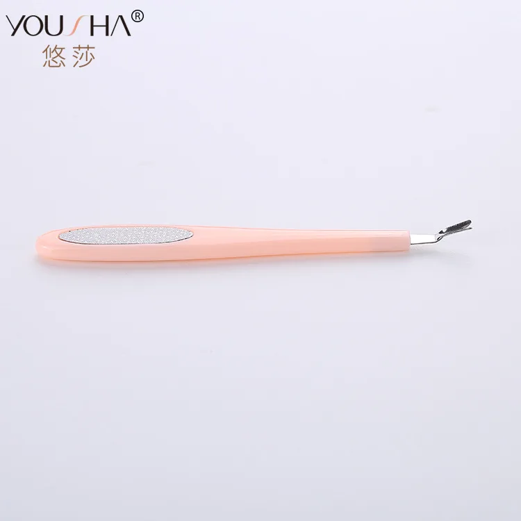 High Quality si pi cha Horny Remover Stainless Steel Dead Skin Remover Skin Scruber Manicure Implement YZ010