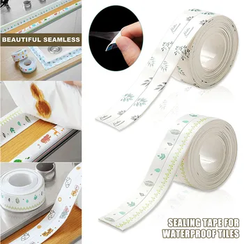 

Caulk Strip Waterproof Self Adhesive Caulking Tape PVC Adhesive Caulk for Kitchen Bathtub Shower Toilet I88