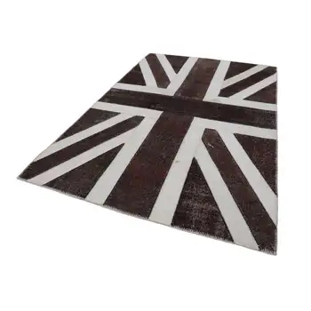 

203x300 Cm Uk Handmade Flag Patchwork Rug-7x10 Ft