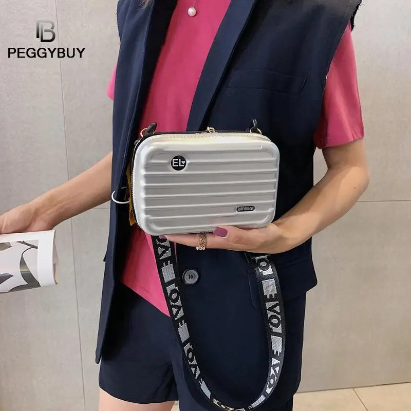 

Hand bags for Women New Suitcase Shape Totes Fashion Small Luggage Bag Handbag Leather Small Luggage Shoulder Bags Dropshipping