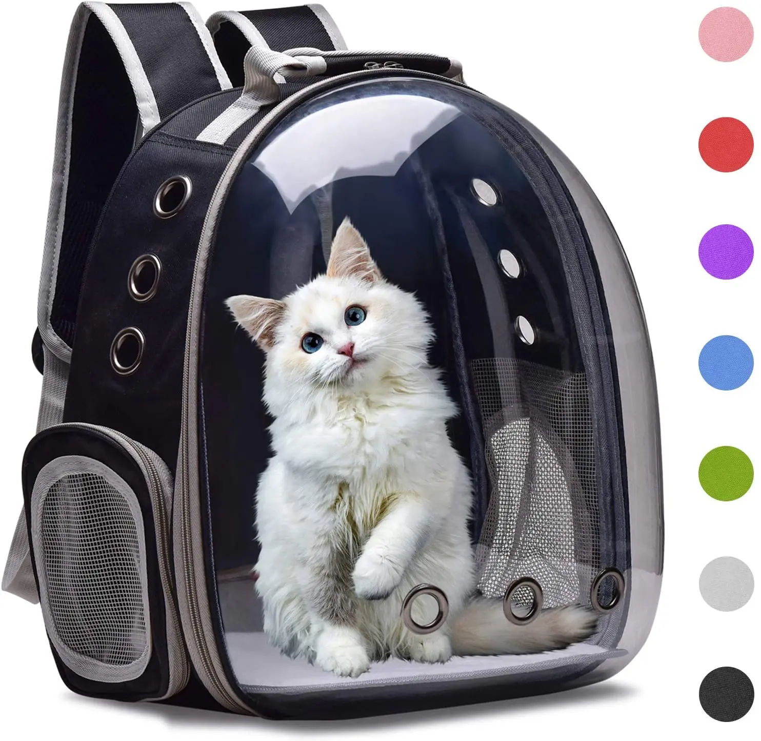 Cat Carrier Bubble Bag Breathable Transparent Puppy Cat Backpack Travel Space Capsule Cage Pet