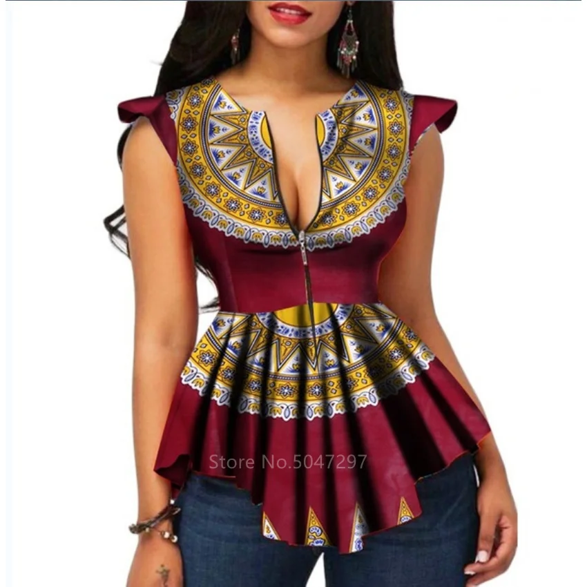 Fashion 2022 Ladies Clothes African V 