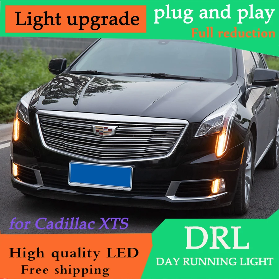 DY_L Набор для автостайлинга для Cadillac XTS дневного света Cadillac XTS DRL светодиодный XTS дневной противотуманная фара