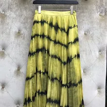 ; сезон весна-лето; женские сапоги больших размеров брендовая Новинка Высокое качество плиссированные юбки B332